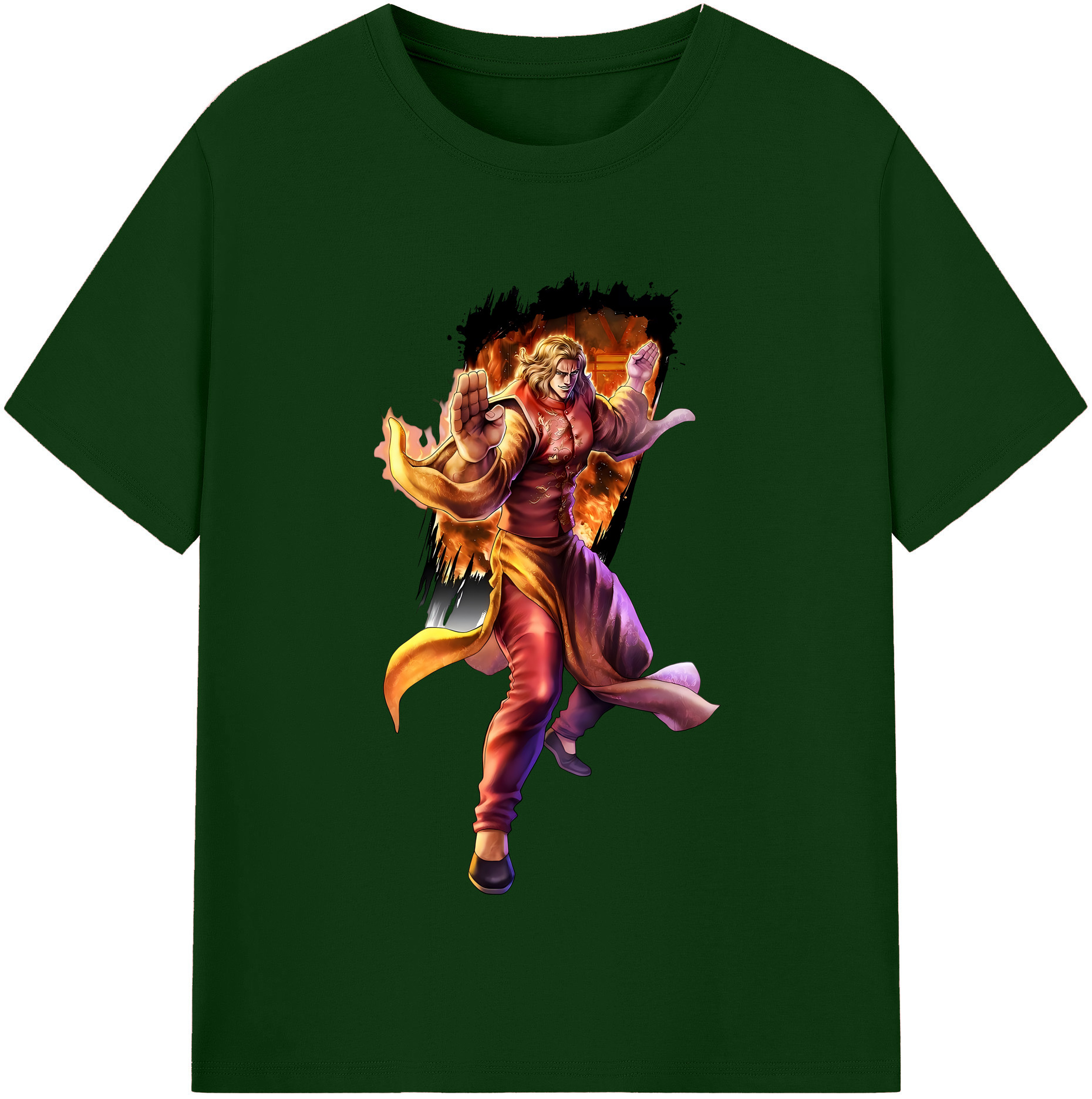 （画像用） 北斗の拳 Fist of the North Star 綿100％半袖Tシャツ（フロントプリント）